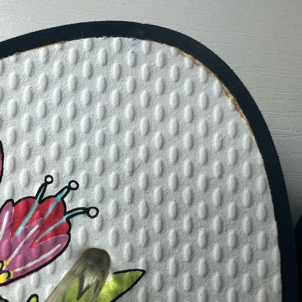 Brighton Sunny Floral Wedge Flip Flops - Picture 6 of 8